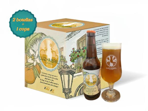 Cervezas Luz De Abril PACK 2 botellas + Copa Personalizada Luz de Abril - Cervezas Luz De Abril