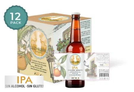 Luz de Abril IPA sin alcohol y sin gluten (Caja 12 botellas 33cl)