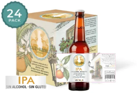 Luz de Abril IPA sin alcohol y sin gluten (Caja 24 botellas 33cl)